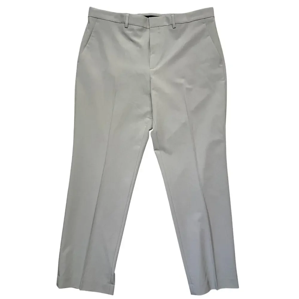 Perry Ellis Portfolio Men's Modern-Fit Stretch Pants Chiseled Stone 36x29 $95